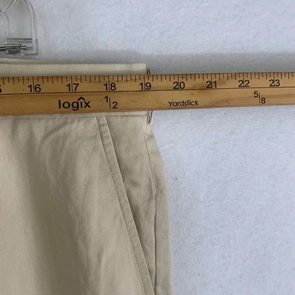 Polo Ralph Lauren Pants Mens 38/29 Beige Straight Linen Blend Trousers Preppy